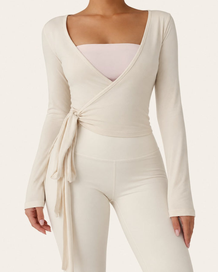 The Plié Wrap in Ivory