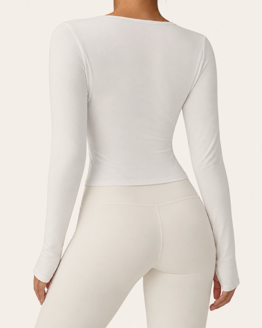The Plié Wrap in White, back