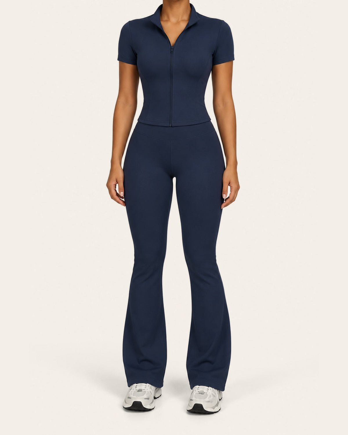 The Teaser Set in Navy, worn