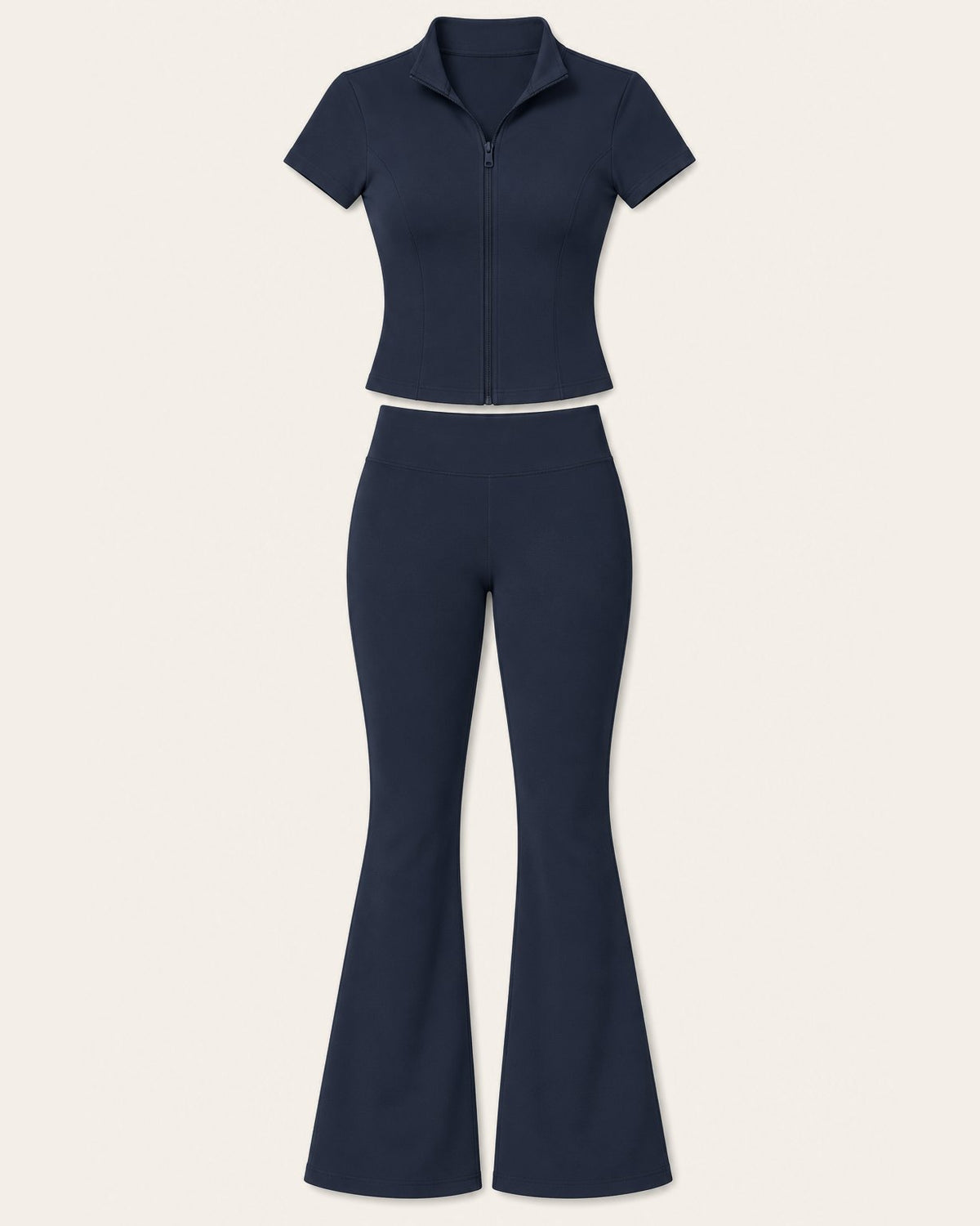 The Teaser Set in Navy, top and trousers