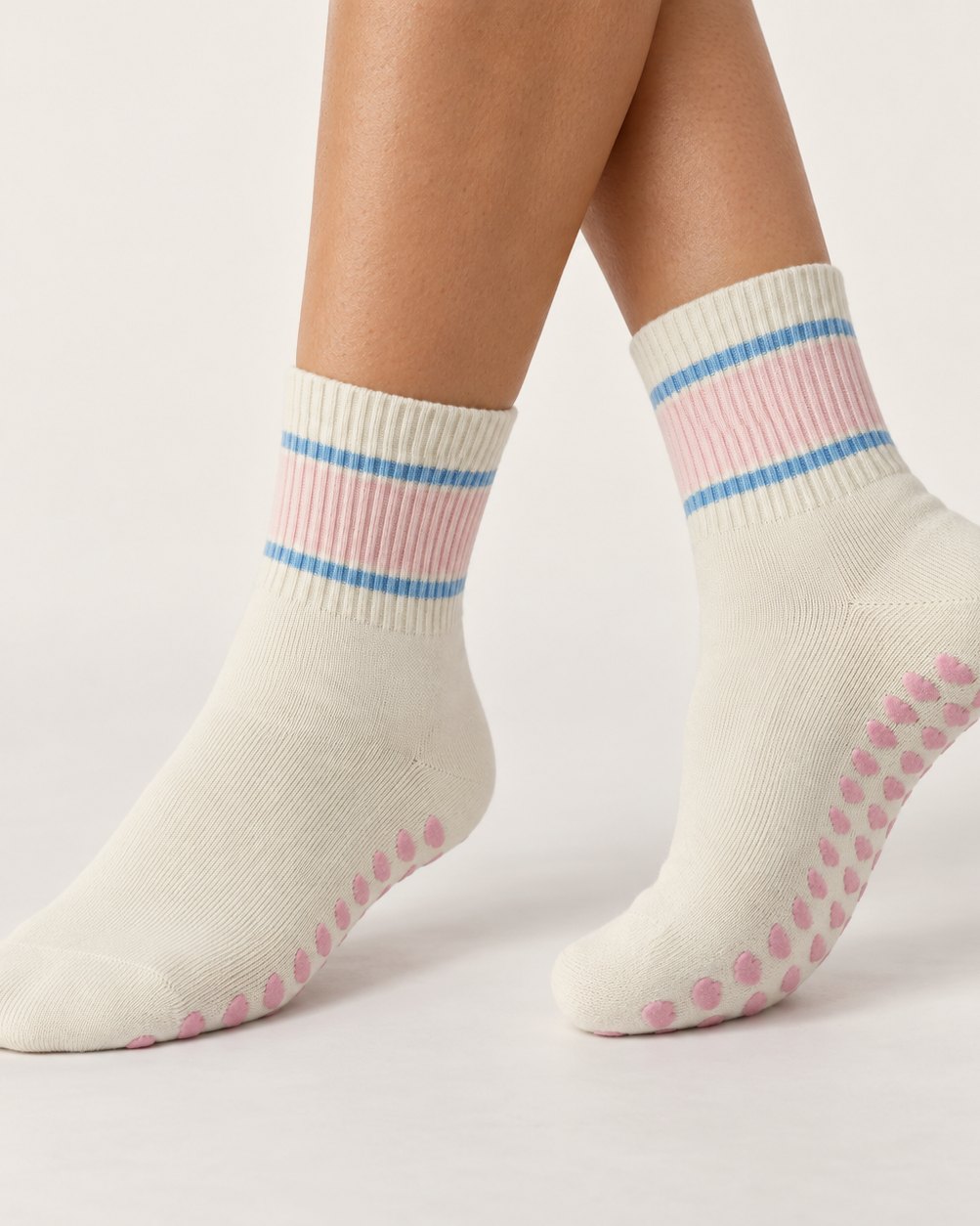 Varsity Grip Socks, worn